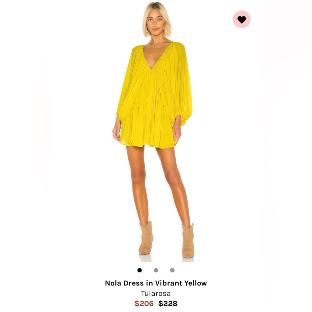 Yellow Oversized Tularosa Dress